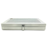 Stainless Steel Sterilization Tray case Box with 2 silicone mats 235X145X35mm