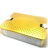 surgical Instrument Sterilization tray case box with silicone mat 35*24*10cm