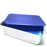 sterilization tray disinfection tray basket box with mat 370mmX230mm X105mm