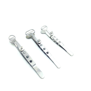 A set of 3pcs Stainless steel Chalazion Forceps