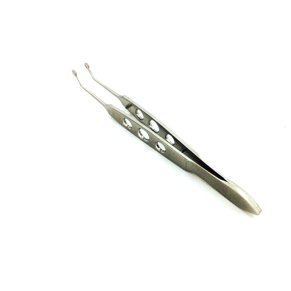 Stainless steel Meibomian Glands Forcep Expressor 3mm tip