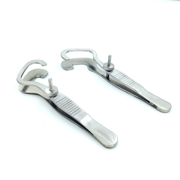 A set of Stainless steel Chalazion Forceps 86mm