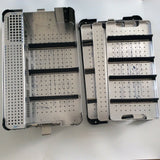 Veterinary Orthopedics instruments Screw sterilization case tray for lower limb