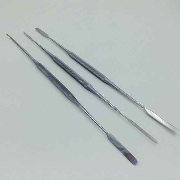 A set of 3 pcs  Bone Nerve Peelers Elvators Double-ended orthopedics instrument