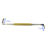 double ended golden color handle Nasal elevator Plastic ENT surgical instruments