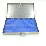 Stainless steel sterilization tray case  surgical instrument tray