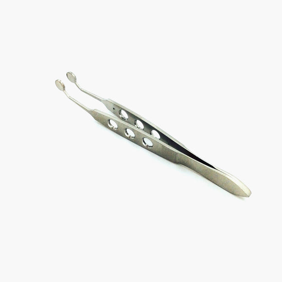 Stainless steel Meibomian Glands Forcep Expressor 6mm round tip