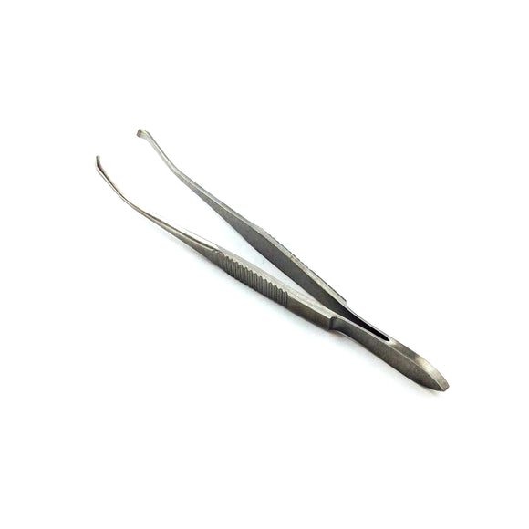 Stainless steel fixation forcep curved