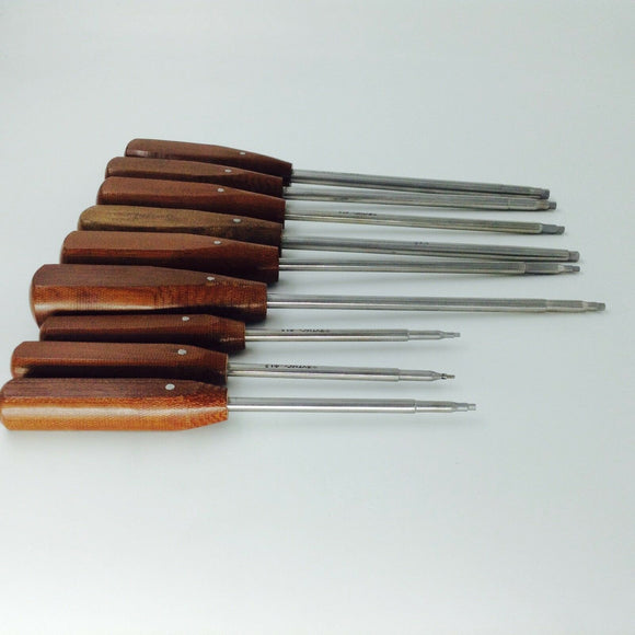 A set of 9 pcs Bone Screwdriver Hex Heads Veterinary orthopedics Instruments